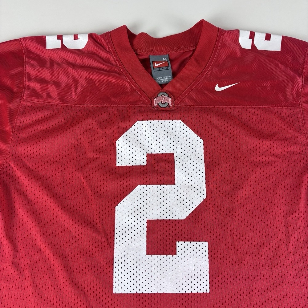 Vintage Team Nike Ohio State Buckeyes Youth Medium Jersey Red Mesh Football - Picture 4 of 7